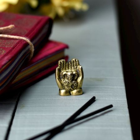 Brass Statue Of Ganesha in Hands Statue 